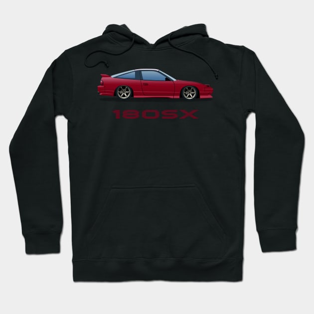 180sx Type X Hoodie by AutomotiveArt